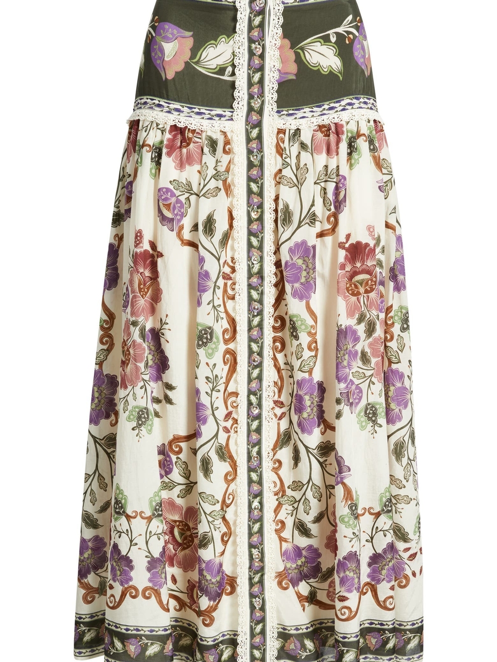 FARM Rio Rococo Floral Midi Skirt - Picture 7 of 8